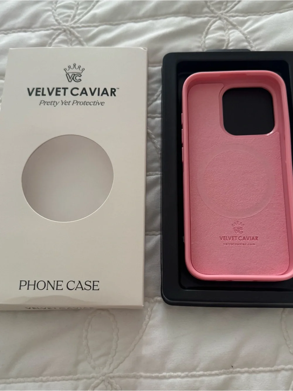 Velvet Caviar Pink Cherry Pattern Phone Case
